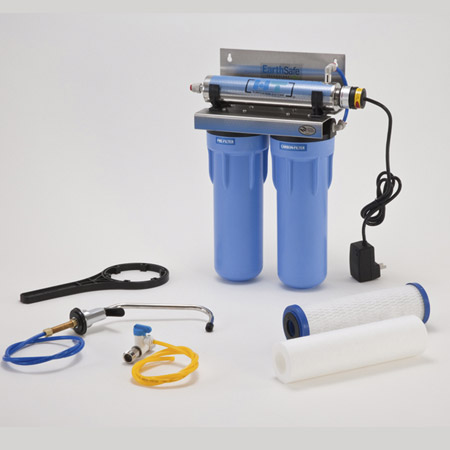 Sistema de tratamiento de filtro de agua ultravioleta con alarma de seguridad de lastre de actualización e interruptor de flujo de agua Para purificador de filtro de agua para toda la casa,12W 